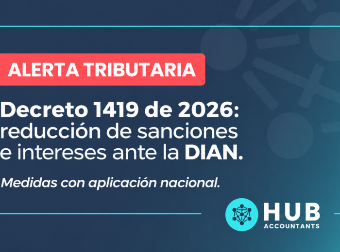 Decreto 1419 de 2026 reducción de sanciones e intereses y alivios tributarios