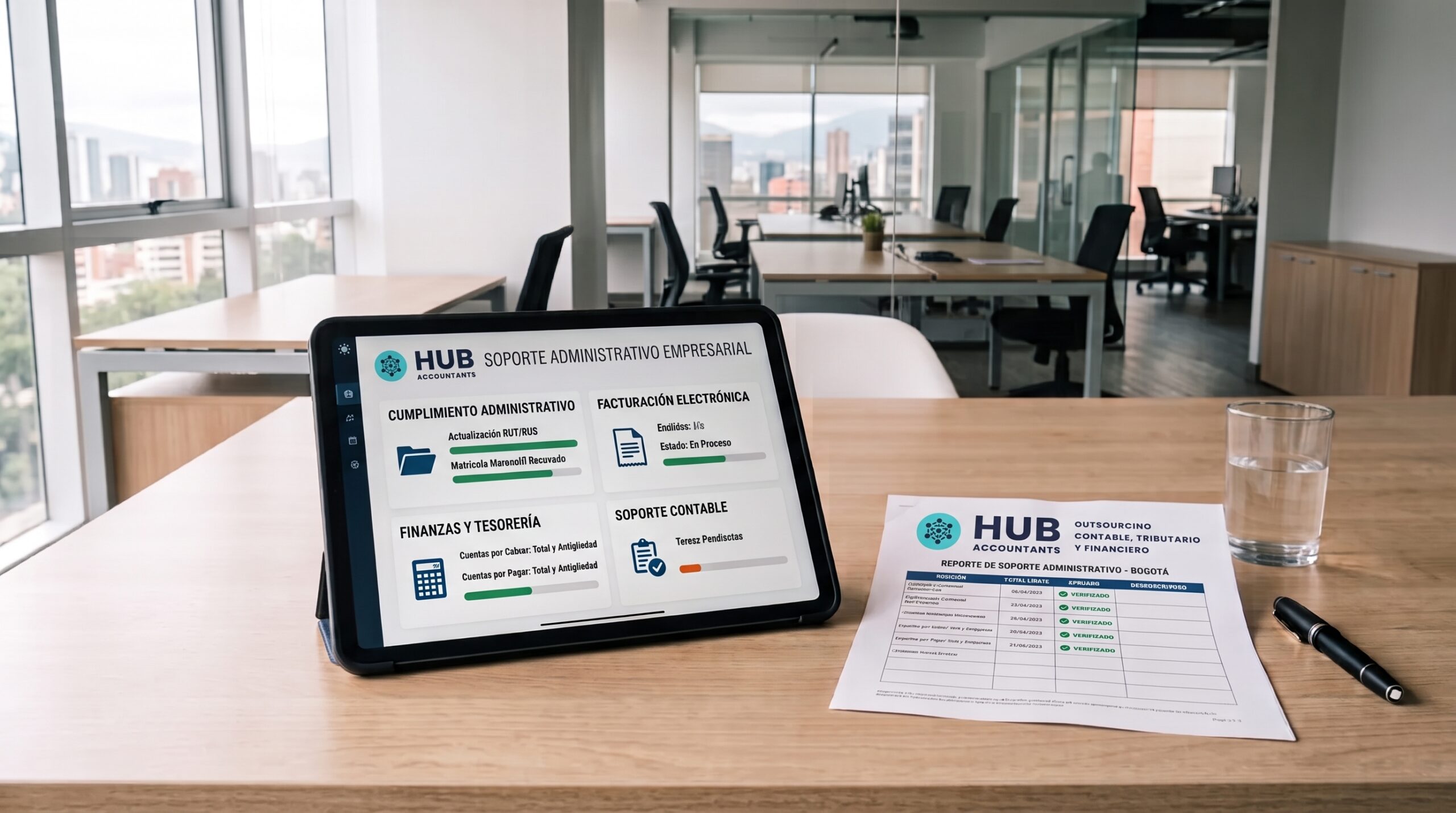 soporte administrativo empresarial hub accountants